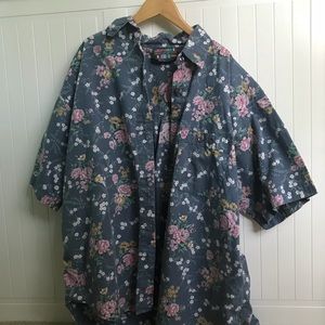 Vintage Floral Button-Up